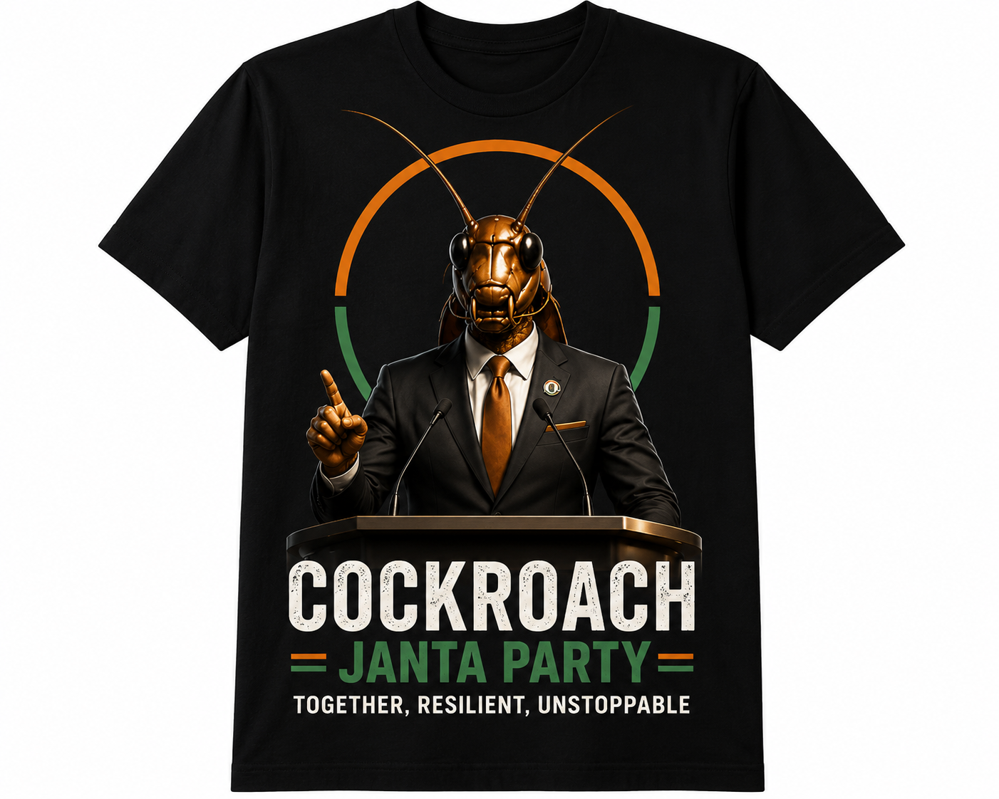 Cockroach Janta Party Black Oversized T-Shirt