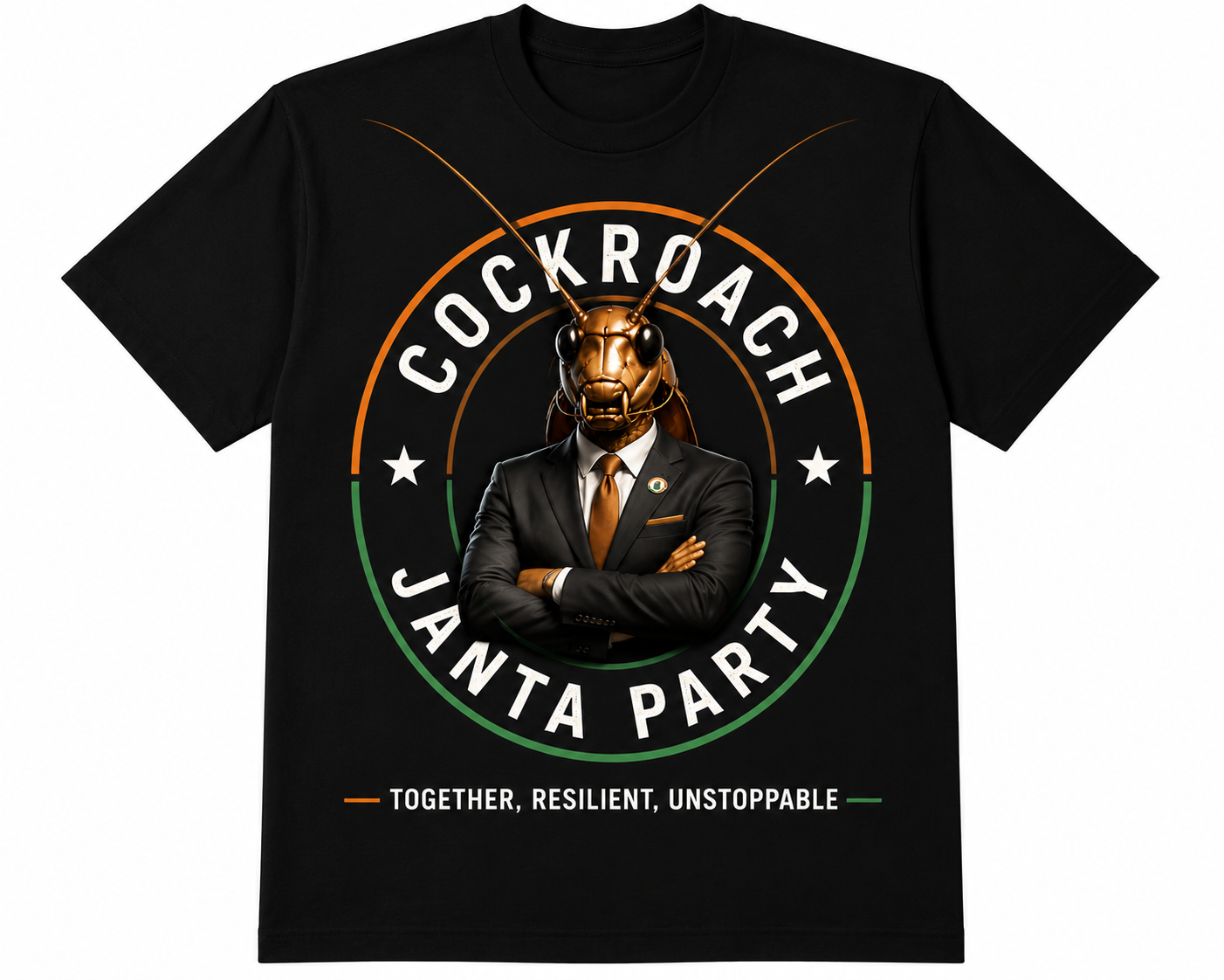 Cockroach Janta Party Black Oversized T-Shirt V2