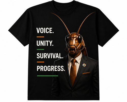 Cockroach Janta Party Black Oversized T-Shirt V3